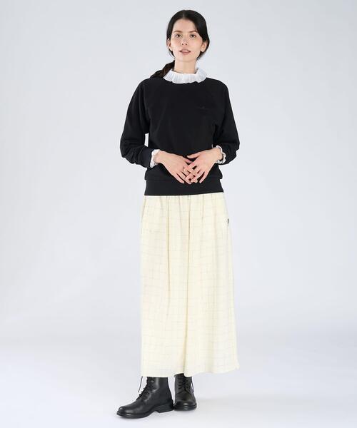 agnes b.(アニエスベー)の「刺繍 コットン 長袖 スウェット ”Senga”(スウェット・レディース・ブラック・1/2/3)」の5枚目の写真