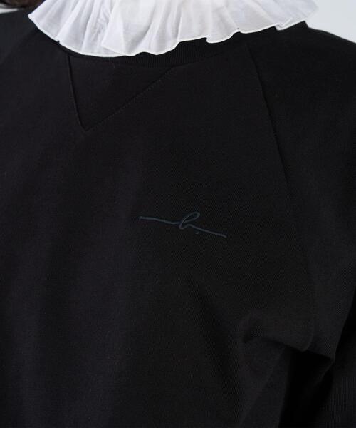 agnes b.(アニエスベー)の「刺繍 コットン 長袖 スウェット ”Senga”(スウェット・レディース・ブラック・1/2/3)」の6枚目の写真