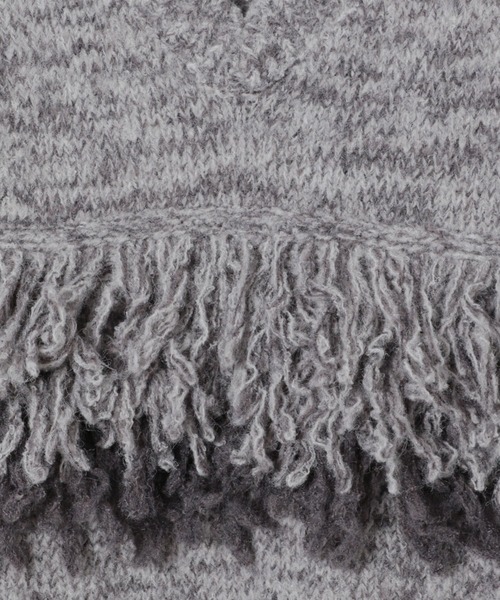 BAYFLOW（ベイフロー）の「フリンジニットベスト（ベスト・レディース・オフホワイト/グレー/ブラウン・FREE）」の18枚目の写真