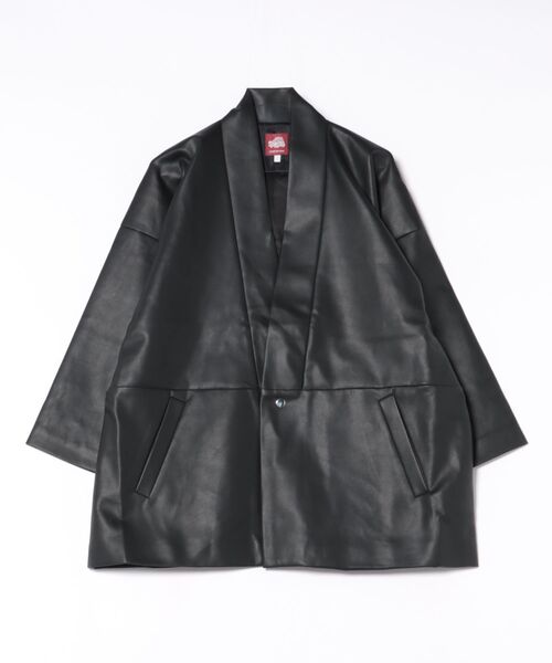 カヤ（カヤ）の「【カヤ】寒のつくり革メンズアウター（その他アウター・メンズ・エンジ/スミクロ/ブラウン・FREE）」の2枚目の写真