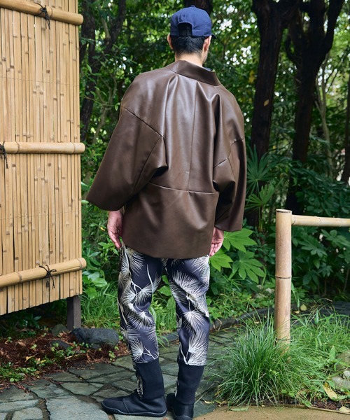 カヤ（カヤ）の「【カヤ】寒のつくり革メンズアウター（その他アウター・メンズ・エンジ/スミクロ/ブラウン・FREE）」の6枚目の写真