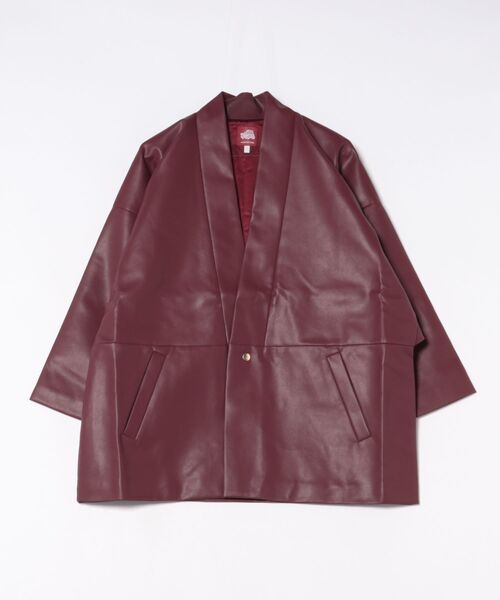 カヤ（カヤ）の「【カヤ】寒のつくり革メンズアウター（その他アウター・メンズ・エンジ/スミクロ/ブラウン・FREE）」の9枚目の写真