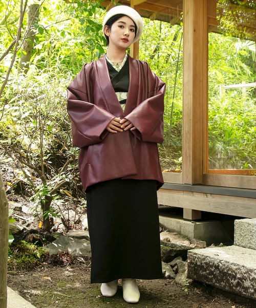 カヤ（カヤ）の「【カヤ】寒のつくり革メンズアウター（その他アウター・メンズ・エンジ/スミクロ/ブラウン・FREE）」の12枚目の写真