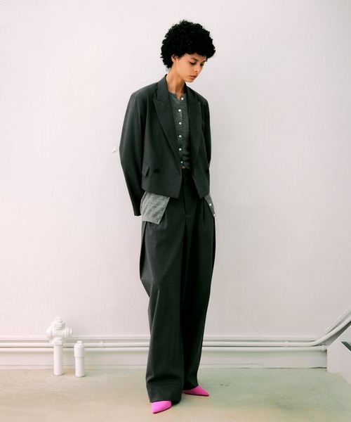 NOISE MAKER(ノイズメーカー)の「クルーネックミディ丈カーディガン(カーディガン/ボレロ・レディース・ブラック/レッド/ブラウン/パープル/グレー・FREE)」の16枚目の写真