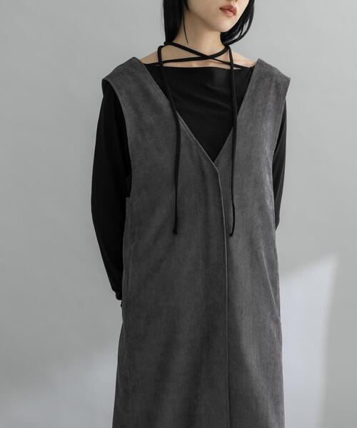 セール】『WEB限定』コーデュロイクロスジャンパースカート