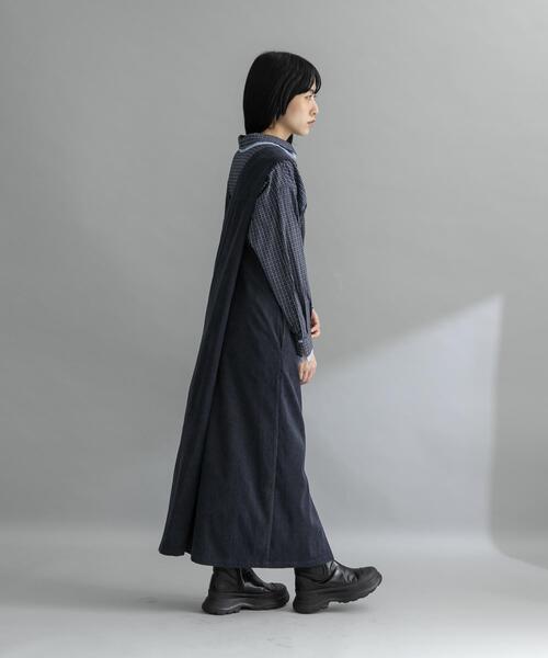 WEB限定』コーデュロイクロスジャンパースカート（ワンピース）｜KBF