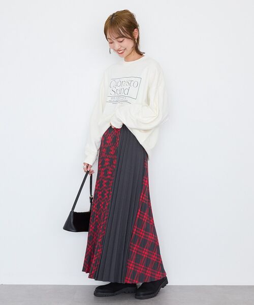AMERICAN HOLIC（アメリカンホリック）の「【選べる丈】アソートチェックプリーツスカート（スカート・レディース・ブルー/グレー/レッド・L/M）」の18枚目の写真