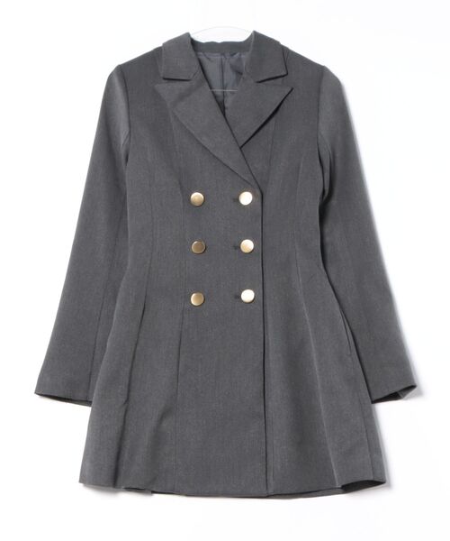 MERCURYDUO(マーキュリーデュオ)の「【WEB限定カラーあり】2WAYフィット&フレアジャケットワンピース(ワンピース・レディース・アイボリー/グレー/ダークグリーン/ブラウン/チャコールグレー・SMALL/MEDIUM)」の4枚目の写真