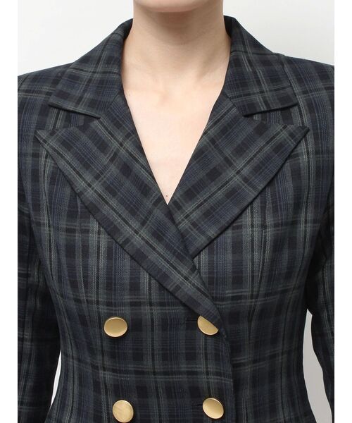 MERCURYDUO(マーキュリーデュオ)の「【WEB限定カラーあり】2WAYフィット&フレアジャケットワンピース(ワンピース・レディース・アイボリー/グレー/ダークグリーン/ブラウン/チャコールグレー・SMALL/MEDIUM)」の15枚目の写真