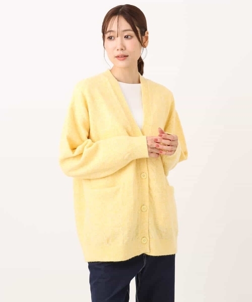 セール】ソフト起毛ニットカーディガン/洗える（カーディガン/ボレロ