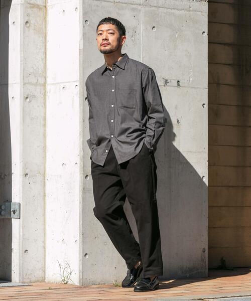 XLサイズあり』ストレッチモールスキン1タックワイドスラックス