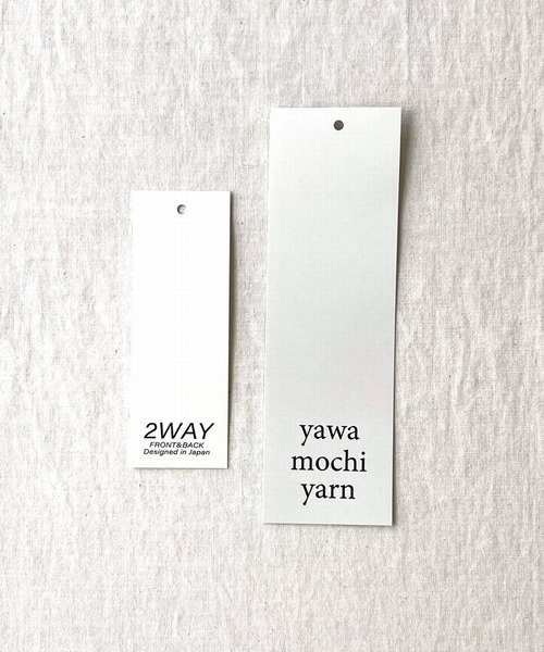 Q（キュー）の「やわもちぽわん袖配色ニット（ニット/セーター・レディース・ライム/ネイビー/ライトブルー/ライトグレー/ブルー・MEDIUM）」の7枚目の写真