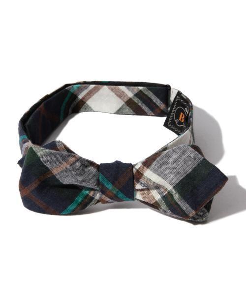 BEAMS PLUS（ビームスプラス）の「BEAMS PLUS / マドラスチェック ボウタイ（蝶ネクタイ・メンズ・ホワイト/イエロー/グリーン/ネイビー・ONE SIZE）」の11枚目の写真