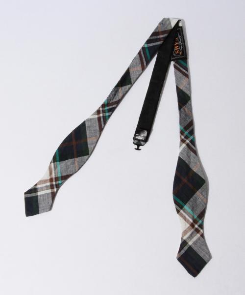 BEAMS PLUS（ビームスプラス）の「BEAMS PLUS / マドラスチェック ボウタイ（蝶ネクタイ・メンズ・ホワイト/イエロー/グリーン/ネイビー・ONE SIZE）」の14枚目の写真