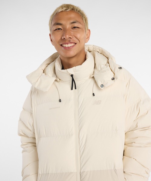 NB GREY カラーブロックダウンジャケット（ダウンジャケット/コート