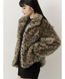 MURUA | レオパードフェイクファーコート(その他アウター)