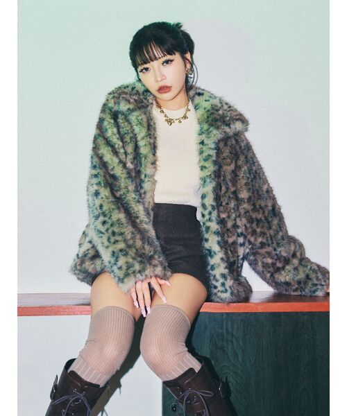 MURUA カーリーフェイスファーブルゾン ファーコート コノリリ着用