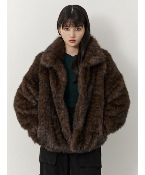 セール】レオパードフェイクファーコート（その他アウター）｜MURUA