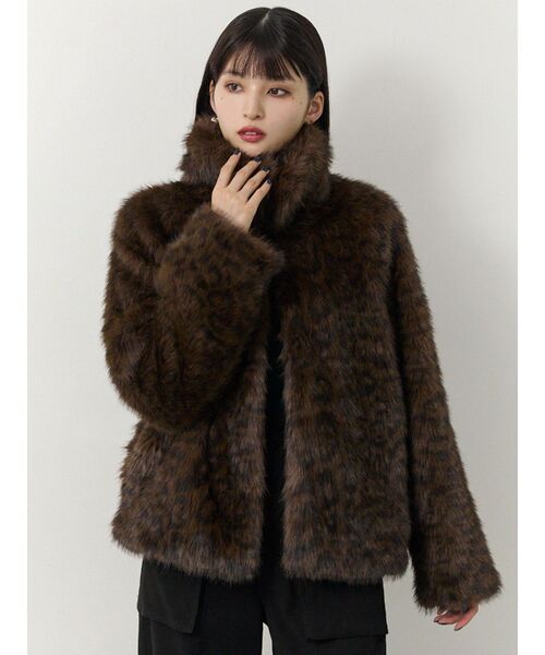 セール】レオパードフェイクファーコート（その他アウター）｜MURUA