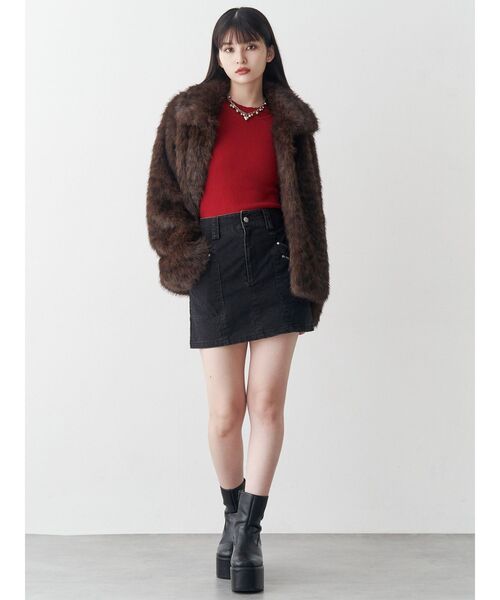 セール】レオパードフェイクファーコート（その他アウター）｜MURUA