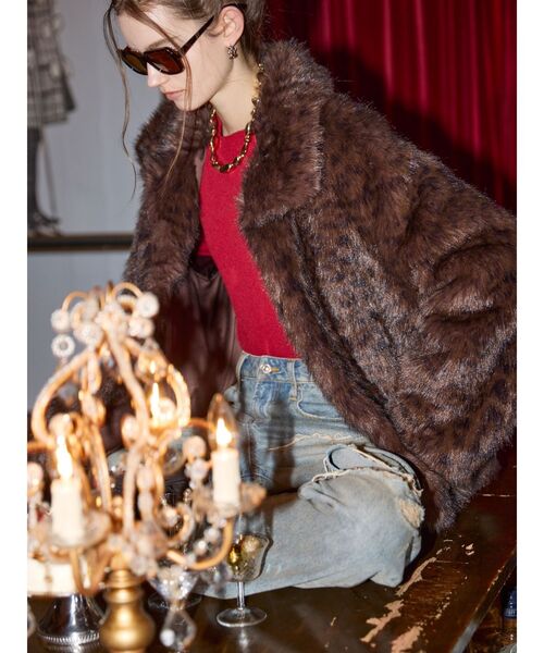 セール】レオパードフェイクファーコート（その他アウター）｜MURUA