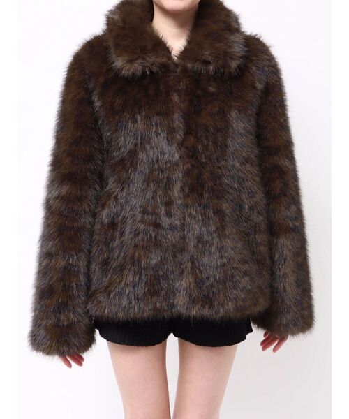 レオパードフェイクファーコート　MURUA セール】レオパードフェイクファーコート（その他アウター）｜MURUA