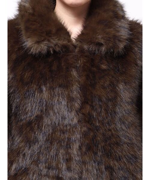 レオパードフェイクファーコート（その他アウター）｜MURUA（ムルーア