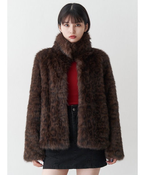 レオパードフェイクファーコート（その他アウター）｜MURUA（ムルーア