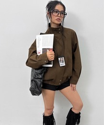 BLACKUP（ブラックアップ）の「[MADE] クランススエードブルゾンジャンパー（ブルゾン）」