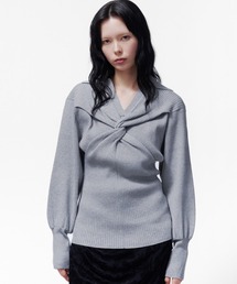 TWIST POLO KNIT / ツイストポロニット