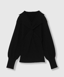 TWIST POLO KNIT / ツイストポロニット