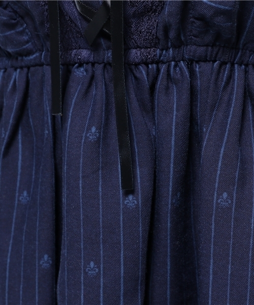 axes femme（アクシーズファム）の「クラシックパネル柄ワンピース（ワンピース・レディース・ネイビー/ラベンダー/ブラウン・MEDIUM）」の10枚目の写真