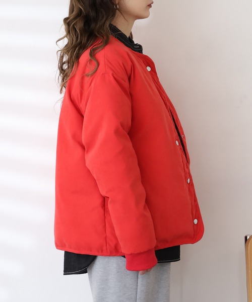 BARNDOOR(バーンドア)の「中綿リバーシブルJKT(ダウンジャケット/コート・レディース・マスタード/ブラック/レッド・FREE)」の5枚目の写真
