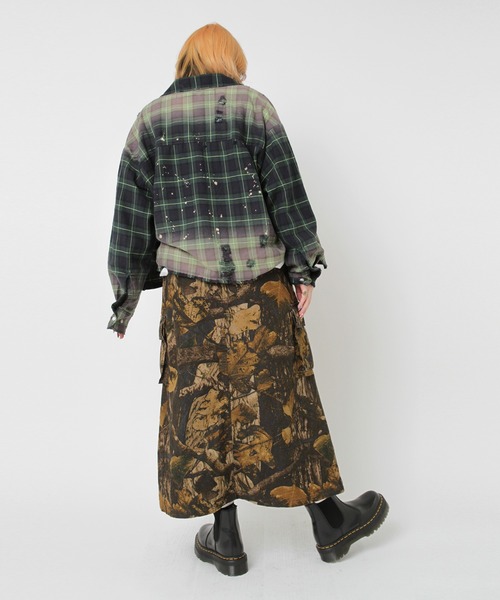 RNA（アールエヌエー）の「B2930 ハードエフェクトシャツ（シャツ/ブラウス・レディース・レッド/ネイビー・MEDIUM）」の14枚目の写真