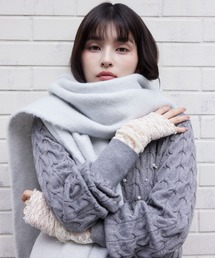 マフラー（グレー/灰色系・フリンジ）ファッション通販 - ZOZOTOWN