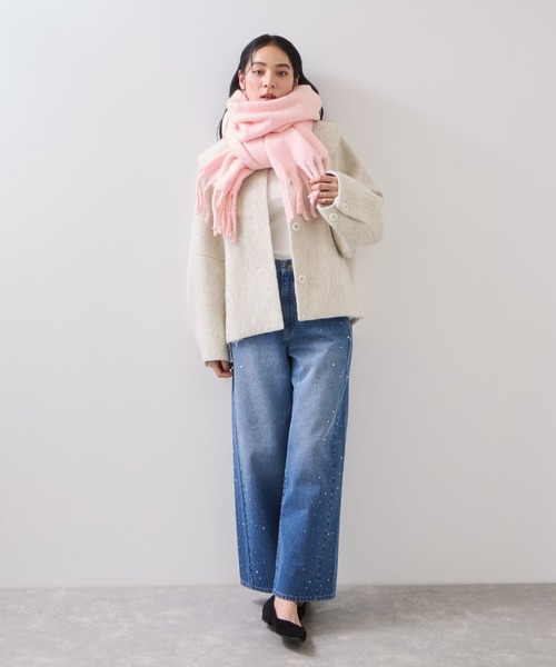 ふわふわフリンジマフラー/静電気防止（マフラー）｜VIS（ビス）の