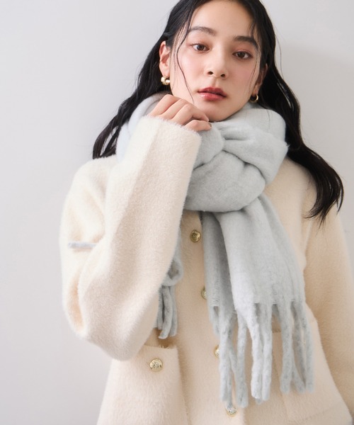 ふわふわフリンジマフラー/静電気防止（マフラー）｜VIS（ビス）の