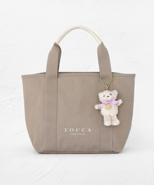 TOCCA(トッカ)の「TOCCA AMICO CANVAS TOTE キャンバストート(トートバッグ・レディース・ブラック系/ピンク系/ベージュ系/ライラック系/アイボリー系/ブラック系5/ベージュ系1・F)」の4枚目の写真