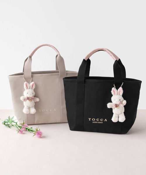 TOCCA(トッカ)の「TOCCA AMICO CANVAS TOTE キャンバストート(トートバッグ・レディース・ブラック系/ピンク系/ベージュ系/ライラック系/アイボリー系/ブラック系5/ベージュ系1・F)」の12枚目の写真