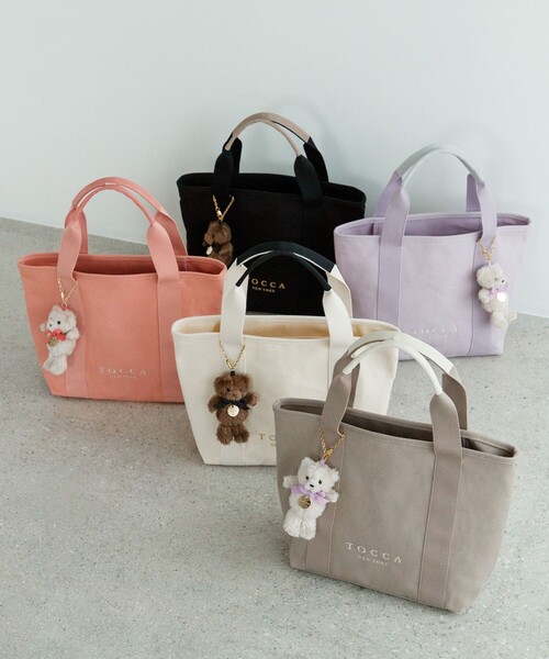 TOCCA(トッカ)の「TOCCA AMICO CANVAS TOTE キャンバストート(トートバッグ・レディース・ブラック系/ピンク系/ベージュ系/ライラック系/アイボリー系/ブラック系5/ベージュ系1・F)」の13枚目の写真