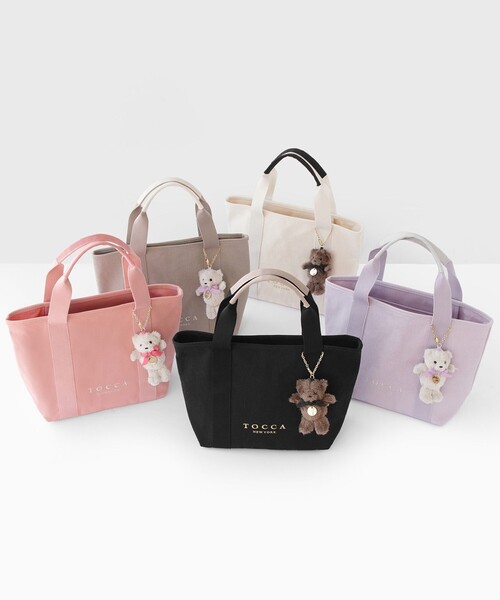 TOCCA(トッカ)の「TOCCA AMICO CANVAS TOTE キャンバストート(トートバッグ・レディース・ブラック系/ピンク系/ベージュ系/ライラック系/アイボリー系/ブラック系5/ベージュ系1・F)」の15枚目の写真