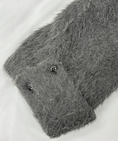 3wayスタンドカラーシャギーコート（チェスターコート）｜mellowneon