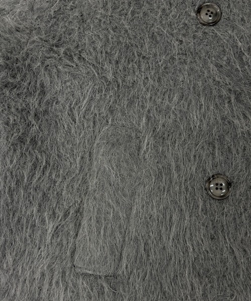 3wayスタンドカラーシャギーコート（チェスターコート）｜mellowneon