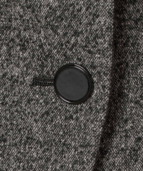 セットアップ対応商品】ウールシルクツイードペプラムジャケット