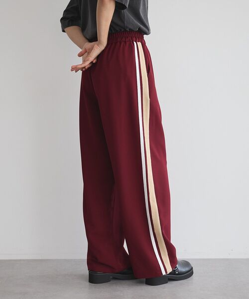 GARAGE OF GOOD CLOTHING（ガレージオブグッドクロージング）の「ストレッチ2ラインパンツ（その他パンツ・レディース・レッド系その他4・FREE）」の3枚目の写真