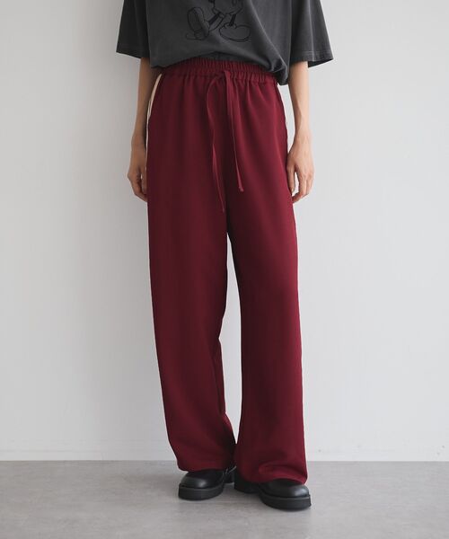 GARAGE OF GOOD CLOTHING（ガレージオブグッドクロージング）の「ストレッチ2ラインパンツ（その他パンツ・レディース・レッド系その他4・FREE）」の4枚目の写真