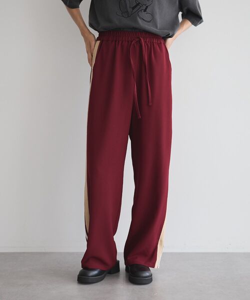GARAGE OF GOOD CLOTHING（ガレージオブグッドクロージング）の「ストレッチ2ラインパンツ（その他パンツ・レディース・レッド系その他4・FREE）」の5枚目の写真