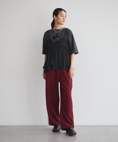 GARAGE OF GOOD CLOTHING（ガレージオブグッドクロージング）の「ストレッチ2ラインパンツ（その他パンツ・レディース・レッド系その他4・FREE）」の13枚目の写真