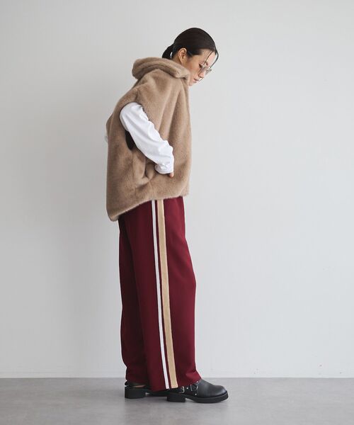 GARAGE OF GOOD CLOTHING（ガレージオブグッドクロージング）の「ストレッチ2ラインパンツ（その他パンツ・レディース・レッド系その他4・FREE）」の16枚目の写真