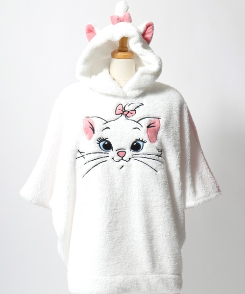 Disney（ディズニー）の「Disney（ディズニー）キャラクターなりきりボアパーカー/ポンチョ/仮装/ルームウェア レディース（パーカー・レディース・グレー/ブルー/ターコイズブルー/ホワイト×ピンク/ライトブラウン/ピンク系その他/ホワイト×レッド/ホワイト×ブルー/イエロー/ブラウン/ホワイト/ライトグレー/ピンク/グリーン・M）」の5枚目の写真